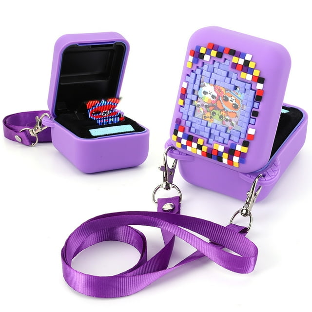 2024 NEW For Bitzee Digital Pet Carrying Case Bag Premium Customized Protective Travel Bag For Spinmaster Bitzee Interactive Toy Purple Case