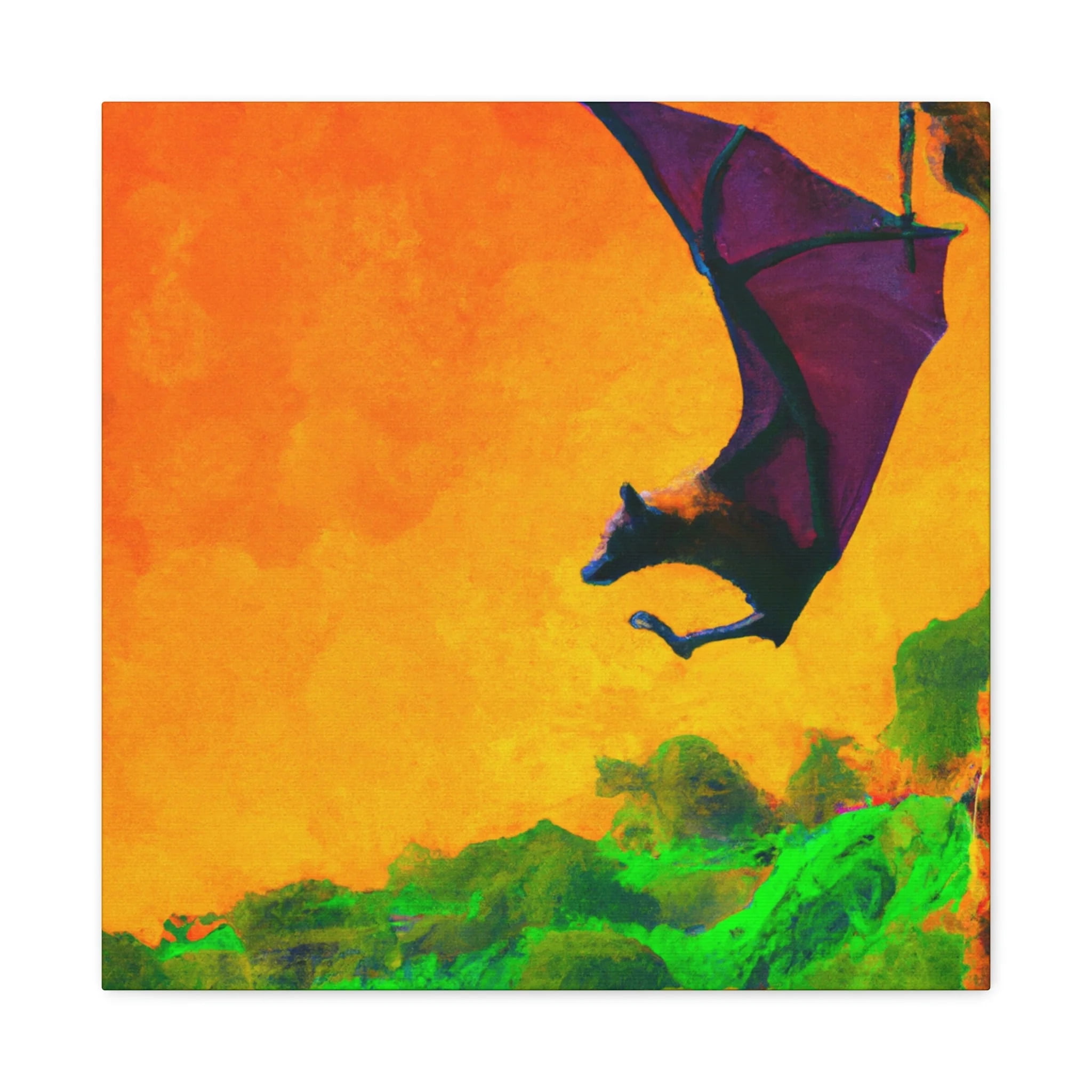Indian Flying Foxes. - Canvas - Walmart.com