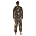 thumbnail image 4 of FORMRS Onesies Pajama for Adults Unisex Hoodie Winter Jumpsuit One Piece Sleepwear, Sizes S-2XL, Sun Moon and Stars Pattern, 4 of 7