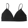 thumbnail image 4 of Wisremt Women's Lace Sexy Lingerie V Neck Crochet Bra Crop Top Cami Padded Tank Tops Underwear, 4 of 5