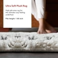 thumbnail image 4 of nuLOOM Vasiliki Moroccan Shag Tasseled Area Rug, 6' 7" x 9', Vasiliki Grey, 4 of 8