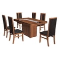 thumbnail image 1 of Comedor Kessa Muebles 6 Sillas Lisboa Nogal 165 x 75 x 100 cm, 1 of 3