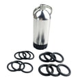 thumbnail image 3 of Llavero de Buceo con Mini Tanque Y Herramienta de Latón Incluye 12 Anillos de Goma para Mantenimiento de Reguladores Y Válvulas Adecuado para Equipo Plateado, 3 of 8