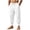 White, variant on QSXADF Men's Casual Jogger Pants Loose Drawstring Pants Solid Linen Casual Jogger Pants With Drawstring Waist And Pockets Relaxed Long Mens Casual Trousers