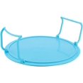 thumbnail image 4 of ZOUSSIQI Microwave Heating Tray, 23.5cm Round Stacker Plastic Multi-Functional Layered Steaming Rack Tray with Handle for Cooking Kitchen Accessories(Blue) CA919-60205, 4 of 9