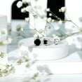 thumbnail image 3 of Rosec Jewels Lab Grown Black Diamond Stud Earrings (6 mm, AAAA Grade) - Black Diamond Earrings with Screw on Backs, 10K White Gold, 3 of 6