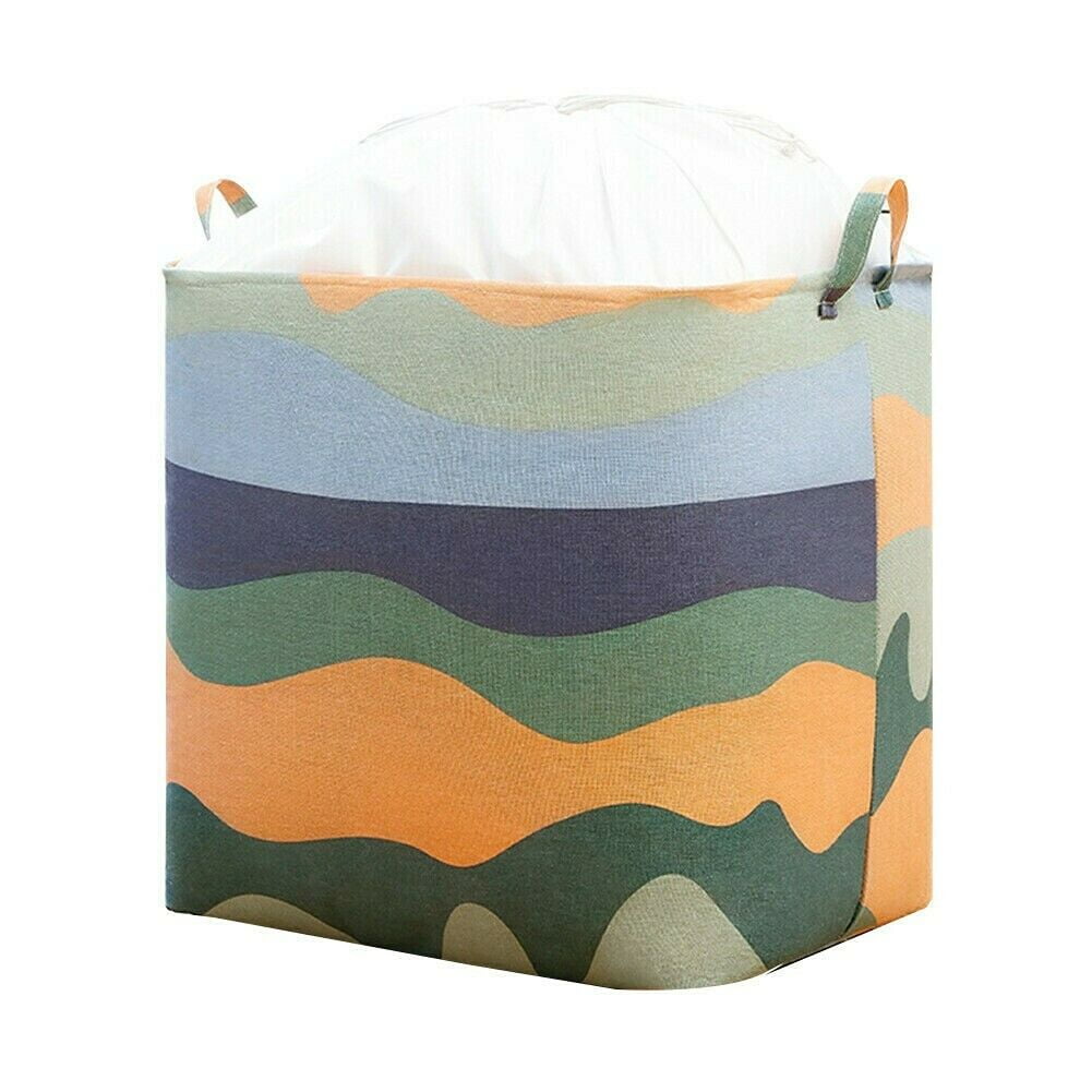 Magik 100L Rectangular Laundry Basket Handle Drawstring Storage Bin