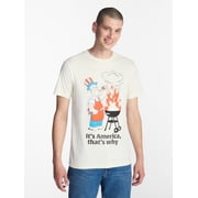 Men's and Big Men's Americana Home of the Free Graphic Tee, Sizes XS-5XL