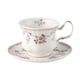 thumbnail image 1 of Juego de tazas y platillos para café con estampado floral, multiusos y antideslizantes. Platillo redondo, 1 of 9