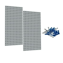 Triton Products® LB18-G (2) 18" W x 36" H x 9/16" D Gray 18 Gauge Steel Square Hole Pegboards