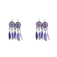 thumbnail image 1 of Qarigey Pendientes bohemios colgantes largos con flecos ligeros 1 par de joyas colgantes hermosos y cómodos para mujeres y niñas Type4 NO4, 1 of 6