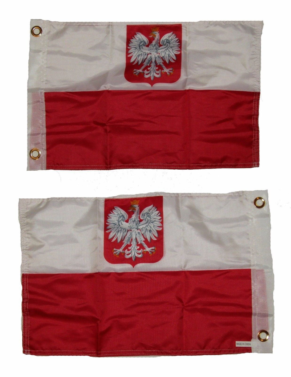 Poland Heritage Flag Set 3x5 Flag, Decal, Lapel Pins, Desk Flag & Patch 