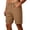 Khaki_007, variant on Domuza Casual Shorts for Men 9 Inch Flat Front Lightweight Summer Beach Vacation Shorts with Pockets Sky Blue XL