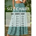 thumbnail image 7 of Cueply Womens Flowy Long Maxi Skirt Pleated Elastic High Waist Drawstring Tiered Skirts with Pockets, 7 of 7