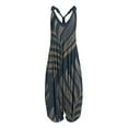 thumbnail image 1 of FASHIONWT Retro Floral Print Baggy Summer Strappy Sleeve Crotch Jumpsuits Women, 1 of 2