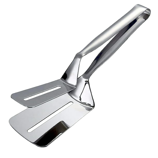 Gwen Studios Stainless Steel Grill Spatula and Tong Kitchen Utensil, 10.75" x 4"