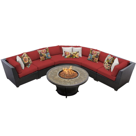 Bermuda 6 Piece Outdoor Wicker Patio Furniture Set 06k