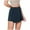 Navy, variant on ABATAB Womens Skort High Waisted Stretchy Soft Casual Trendy Shorts Asymmetrical Hem Golf Tennis Summer Shorts