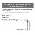 thumbnail image 2 of ZLINE 61 in. Wooden Chimney Extension for Ceilings up to 12.5 ft. (355WH-E), 2 of 5