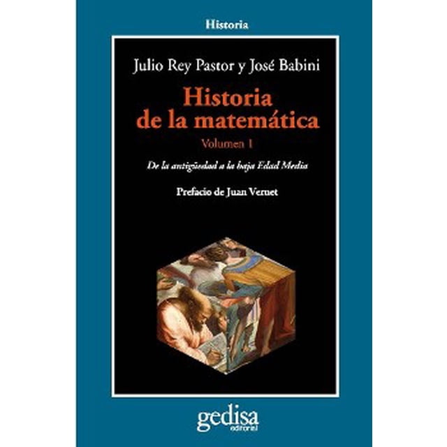 HISTORIA DE LA MATEMÁTICA VOLUMEN 1 GEDISA de la Antigüedad a la Baja Edad Media