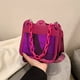 thumbnail image 2 of Bolso cruzado de PU para mujer, elegante y Simple, bolso de hombro con cadena de Color caramelo Kawaii, Mini bolsos transparentes de Color sólido Fivean unisex, 2 of 2