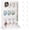 White, variant on General 2 Pack Peg Board Display Stand for Vendors with 24 Hooks Metal Tabletop Pegboard Display Stand for Craft Shows 17" X 13" Retail Display Racks Peg Board Organizer Holder White