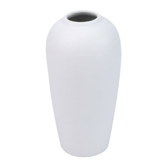 Unique Bargains Ceramic Ribbed Textured Flower Vase White 3.1" x 3.1" x 6.1"