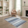 thumbnail image 2 of ODIKA Striped Bands Nautical Pinstripe Farmhouse Graduated Playroom for Dorm Room, Small Living Apartment, Stain Resistant Low Profile, 2 of 7