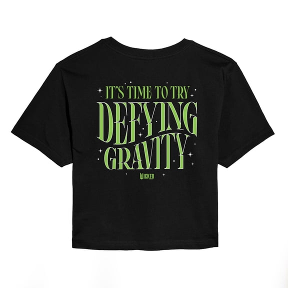 Wicked - Elphaba Gravity - Juniors Cropped Graphic T-Shirt