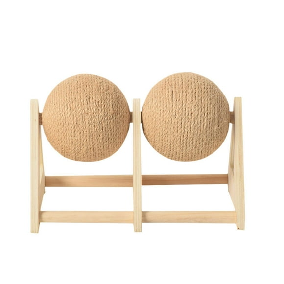 Pelota rascadora para gatos, juguete interactivo de ejercicio, triangular, protector de muebles, rascador para gatos con soporte estable para