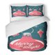 thumbnail image 1 of Juego de Ropa de Cama ABPHQTO 3 Piezas Navidad Brillante Funda nórdica Twin con 2 fundas de almohada, 1 of 1