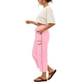 thumbnail image 6 of BUIGTTKLOP Capri Sweatpants for Women Drawstring High Waisted Cropped Pants Baggy Sweat Lounge Capris, 6 of 6