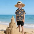 thumbnail image 6 of Dailycode Small Short Sleeve Button Down Shirts Sun Faces and Moon Casual Shirt 3-10 Years, 6 of 9
