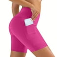 thumbnail image 6 of ZyeKqe Plus Size Shorts for Women Workout Seamless High Waist Soft Belly Control Running Athletic Shorts with Pockets, 6 of 9