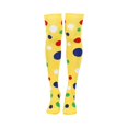 thumbnail image 4 of ZHOGXU Kids Halloween Elegant Polka Dot Pattern Thigh High Socks For Girls Soft Party Socks Casual Daily Wear,Yellow, 4 of 5