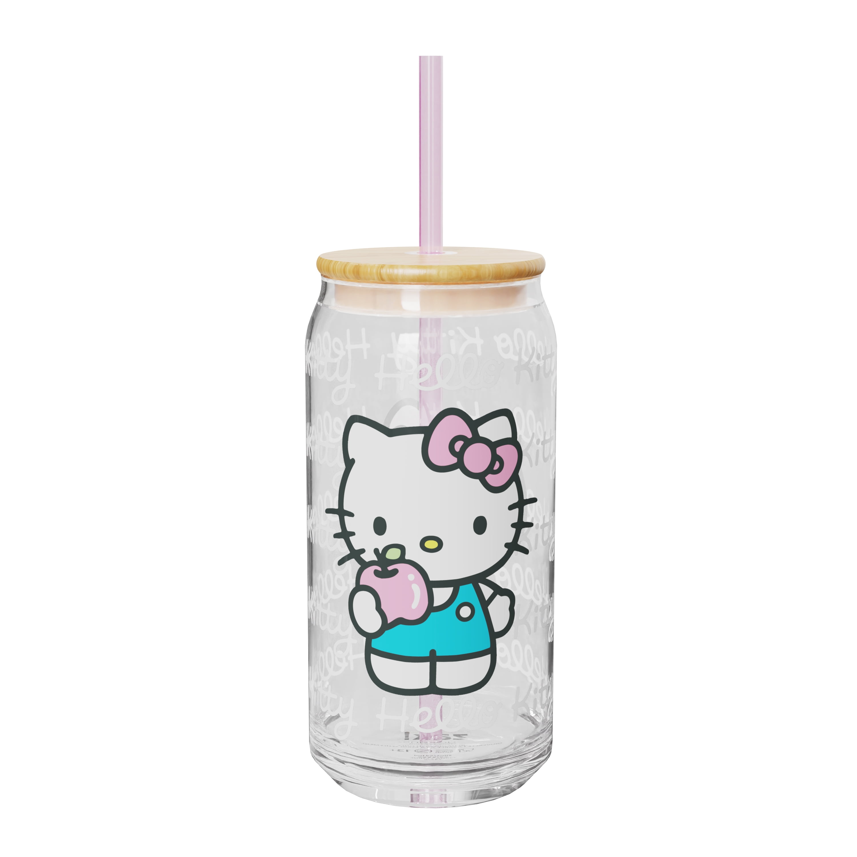 Zak Designs 20oz Hello Kitty Glass Hadley Tumbler - Walmart.com