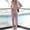 Pink, variant on Women's Fleece Lined Pajamas Set Solid Lapel Long Sleeve Shirts and Pants Sets 2024 Winter Comfy Warm Loungewear with Pocket