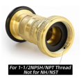 thumbnail image 5 of 1.5" Fire Hose Nozzle, 100 PSI, 75 GPM, Jet Fog Nozzle, Firefighting Equipment, NPSH/NPT Connection, 5 of 5