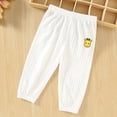 thumbnail image 2 of BXSRUTA Baby Cotton Casual Pants for Toddler Boys Girls Elastic Waist Breathable Loungewear with Cute Cartoon Print, 2 of 8