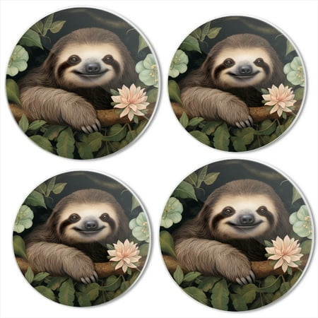 

Bahomeck Electric Stove Burner Covers Set Of 4 Smiling Sloth Sitting On The Branch Metal Gas Stove Burner Covers Protecting Gas Stoves 8 Inch And 10 Inch