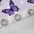 thumbnail image 4 of Manfei Purple Butterfly Print Black Out Curtains, Romantic Dandelion Flower Curtains Pack of 2 (42x63 Each), Vintage French Style Bedroom Curtains, Curtains and Drapes Home Decor, 4 of 6