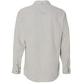 thumbnail image 3 of Burnside Long Sleeve Solid Flannel Shirt, 2XL, Stone, 3 of 4