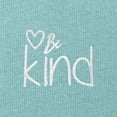 thumbnail image 2 of Dalix Be Kind Embroidered Fleece Relaxed Boxy Fit Long Sleeve Crewneck Sweatshirt Womens in Arctic Blue S Small, 2 of 5