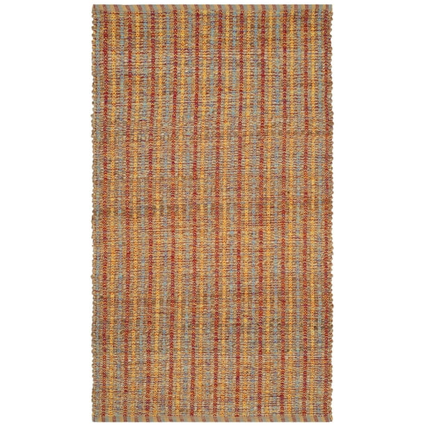 SAFAVIEH Cape Cod Ailbhe Braided Area Rug, 3' x 5', Beige/Rust