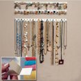 thumbnail image 2 of Yesbay 9 PCS Adhesive Wall Mount Jewelry Hooks Holder Storage Set, White, 2 of 5