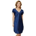 thumbnail image 2 of Robe de Nuit pour Femmes Shadowline 4503 Charming Charmeuse (Noir 3X), 2 of 2