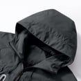 thumbnail image 4 of Mens Rain Jacket Raincoat Waterproof Windproof Lightweight Windbreaker Casual Loose Athletic Hooded Jacket For Hiking Camping Mountaineering, 4 of 8