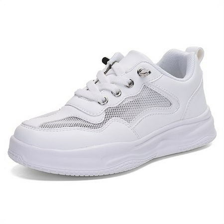 

YAZI Boys Girls White Sneakers High Top Walking Shoes (Toddler Little Big Kid)