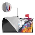 thumbnail image 2 of Pofeuu Cool Colorful Wolf Print Mailbox Covers Letterbox Cover Mailbox Wrap for Home Garden Yard Outdoor Decor -25.5x21 in, 2 of 8