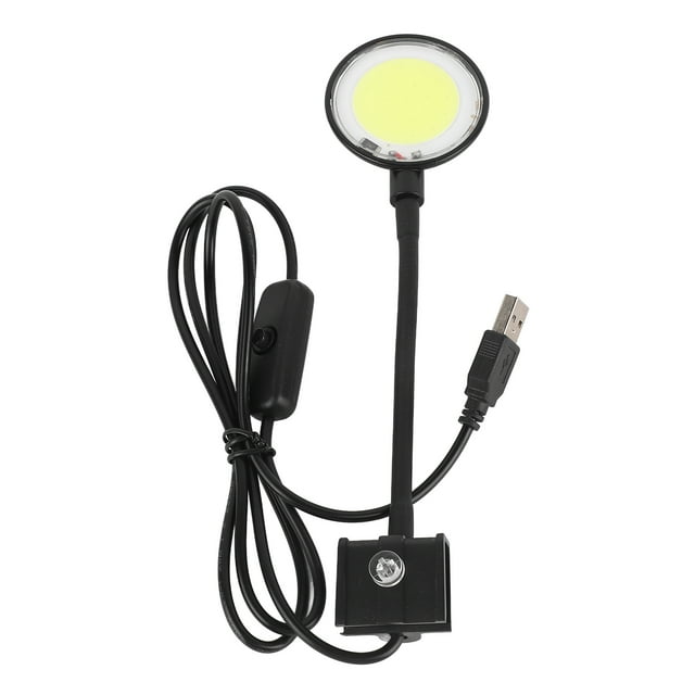 Luz de Acuario LED Lámpara de Tanque de Peces USB Liviana Alto Brillo Rotación de 360 grados Clip en Mini Luz de Acuario LED para Varios Tamaños de Tanques de Peces ANGGREK Otros
